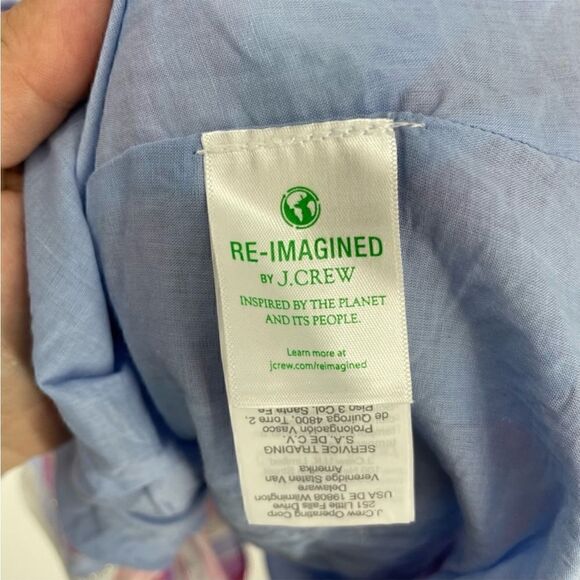 J. Crew Belted Button Up Dress in Pastel Stripe - Picture 7 of 12